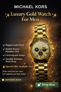 Michael Kors Gold Stainless Steel Chronograph Watch